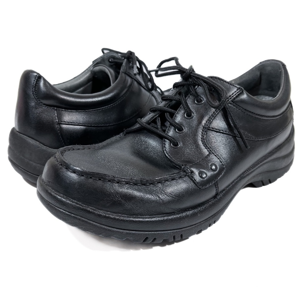 Dansko Wyatt Black Leather Shoes Men’s 7.5 8 EU 41 Oxford Slip-Resistant Lace-Up